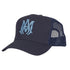 Amiri AW23MAH022 410 Navy Blue Trucker Hat